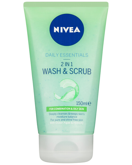 NIVEA Daily Essentials 2-in-1 Wash & Scrub 150ml