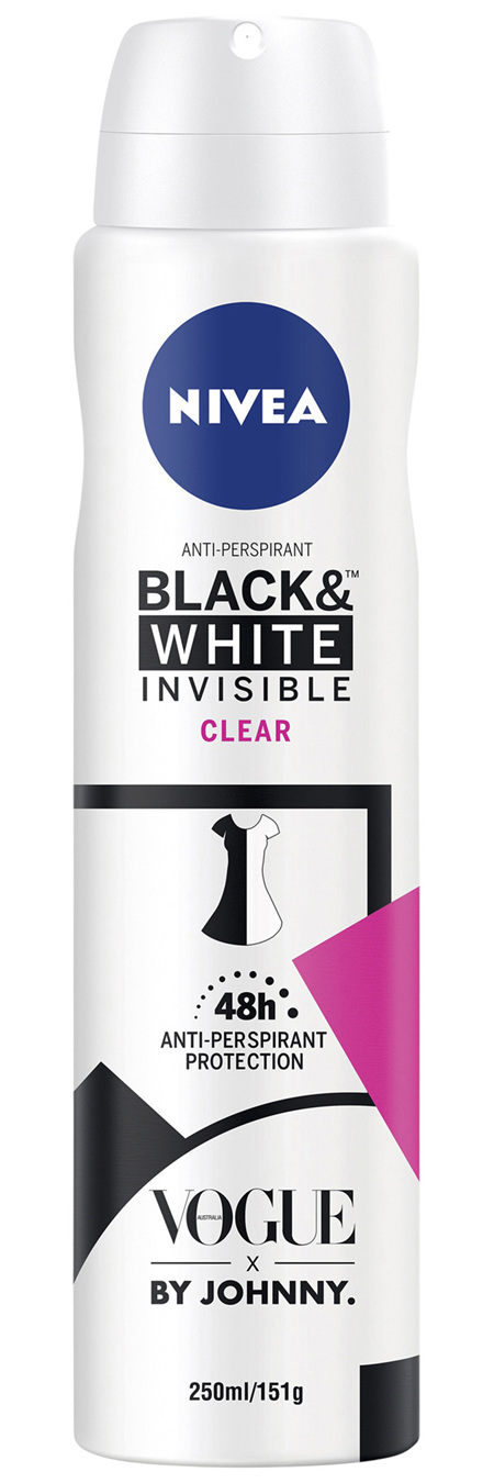 NIVEA Deodorant Invisible Black & White Clear Antiperspirant Aerosol 250ml