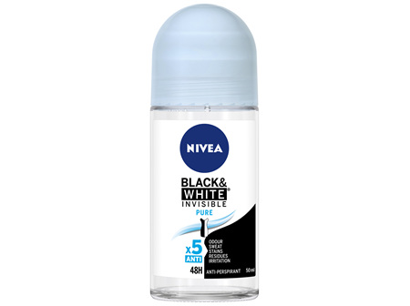 NIVEA Deodorant Invisible Black & White Pure Roll-on 50ml