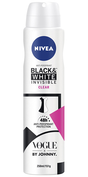 NIVEA Invisible Black & White Clear Aerosol 250mL