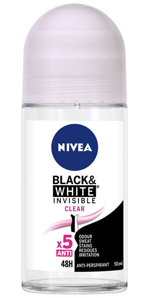 NIVEA Invisible Black & White Clear Roll-on 50ml