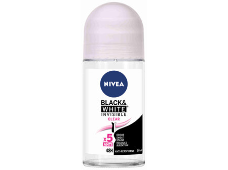 NIVEA Invisible Black & White Clear Roll-on 50ml