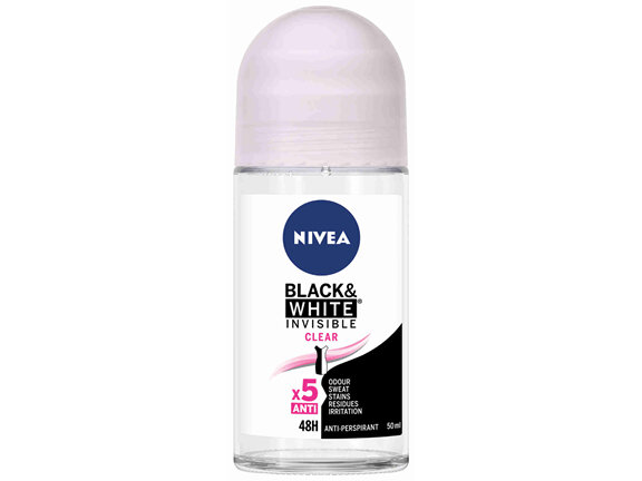 NIVEA Invisible Black & White Clear Roll-on 50ml