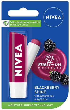 NIVEA Lip Care Blackberry Shine 4.8g