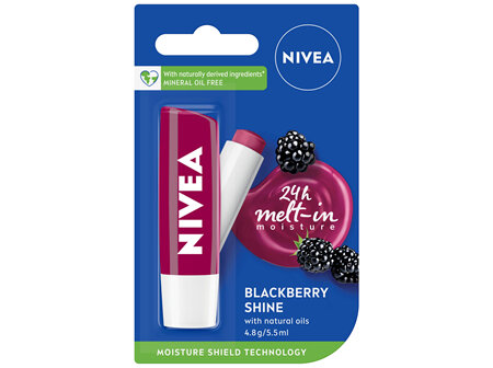 NIVEA Lip Care Blackberry Shine 4.8g