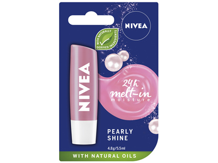 NIVEA Lip Care Pearly Shine Caring Lip Balm 4.8g