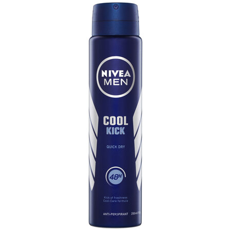 NIVEA MEN Cool Kick Anti-Perspirant Aerosol Deodorant 250ml