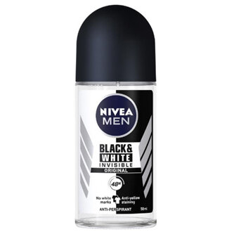 NIVEA Men Deodorant Invisible Black & White Roll On 50ml