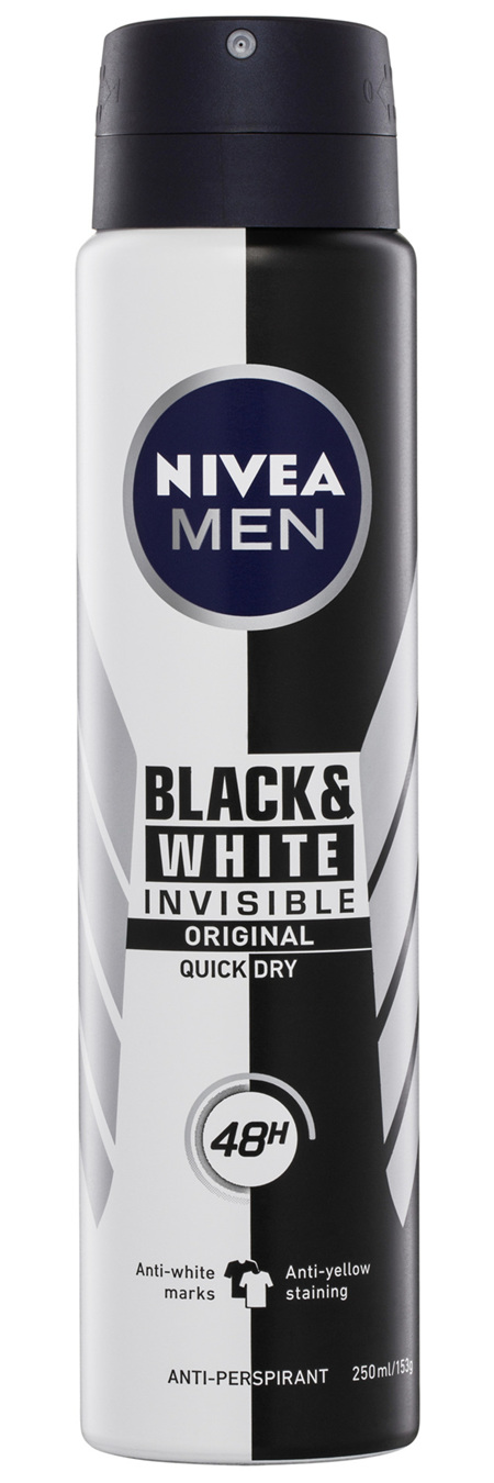 NIVEA MEN Invisible Black & White Power Aerosol Deodorant 250ml