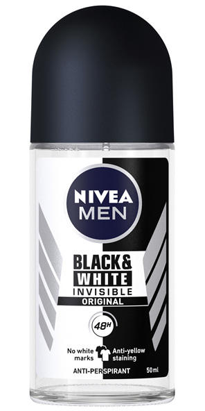 NIVEA MEN Invisible for Black & White Original Roll-on Deodorant 50ml