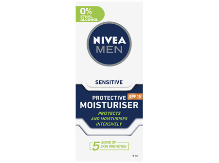 NIVEA MEN Sensitive Face Moisturiser SPF15 75ml