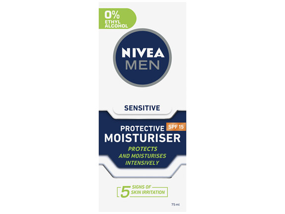 NIVEA MEN Sensitive Protective Moisturiser SPF15 75ml
