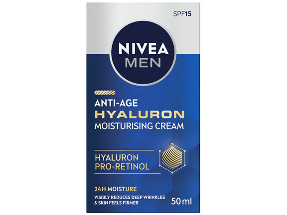 NIVEA NIVEA MEN Anti-Age Hyaluron Face Moisturising Cream SPF15