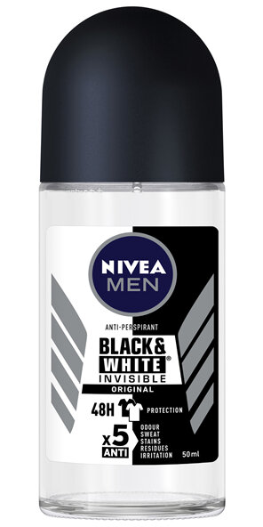 NIVEA NIVEA MEN Black & White Invisible Original Roll-On 50ml