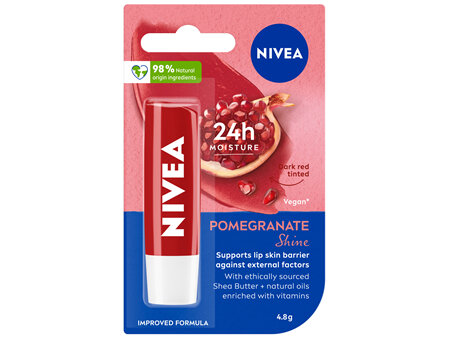 NIVEA Pomegranate Shine Lip Balm 4.8g