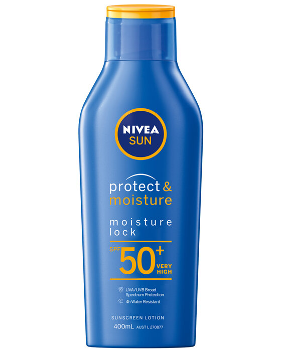 NIVEA Protect & Moisture Moisture Lock SPF50+ Sunscreen 400ml