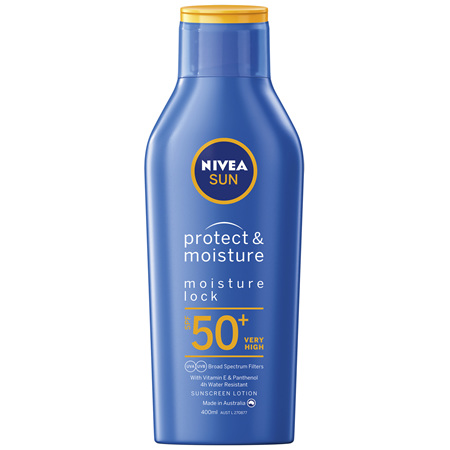 NIVEA Protect & Moisture Moisturising Sunscreen Lotion SPF50+ 400m