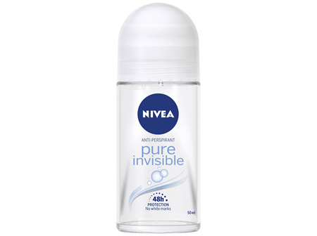 NIVEA Pure Invisible Anti-Perspirant Roll-on Deodorant 50ml