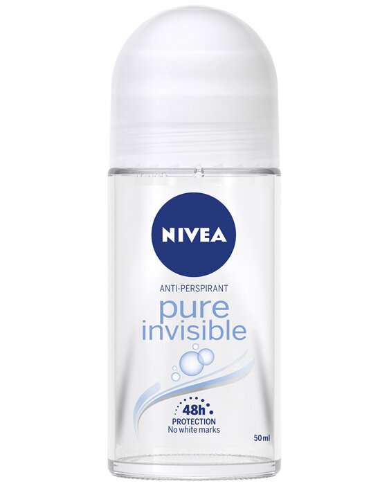 NIVEA Pure Invisible Anti-Perspirant Roll-on Deodorant 50ml