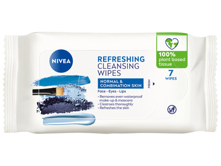 NIVEA Refreshing Biodegradable Cleansing Wipes 7 pack