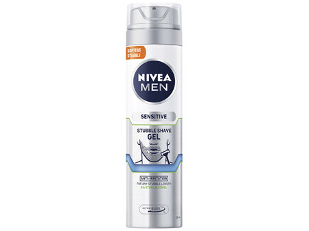 NIVEA Sensitive Stubble Shave Gel 200ml