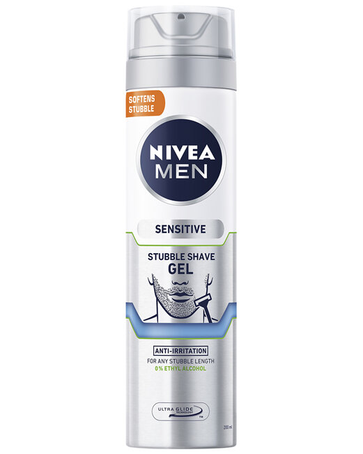 NIVEA Sensitive Stubble Shave Gel 200ml
