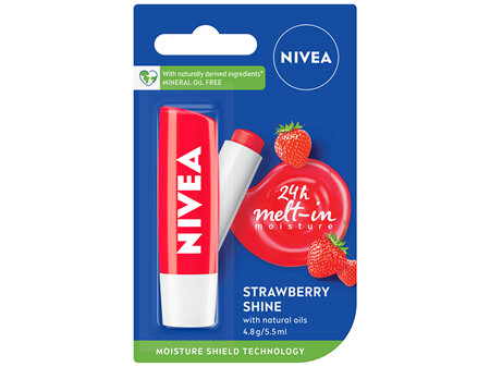 NIVEA Strawberry Shine Lip Balm 4.8g