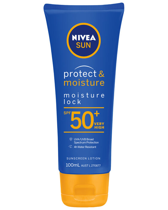 NIVEA SUN Protect & Moisture Moisture Lock SPF50+ Sunscreen Lotion 100ml
