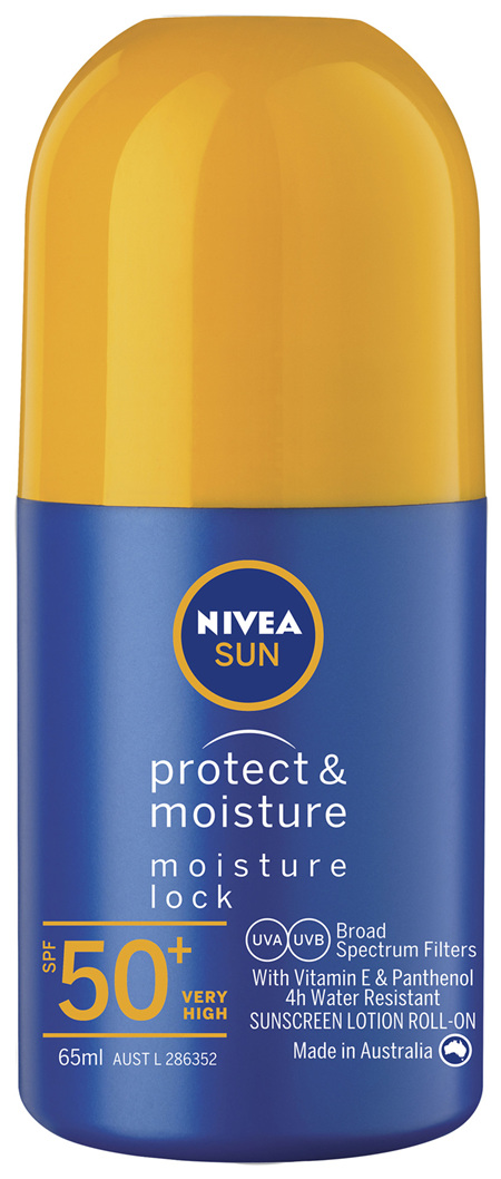 NIVEA SUN Protect & Moisture Moisturising Sunscreen Roll-On SPF50+ 65m
