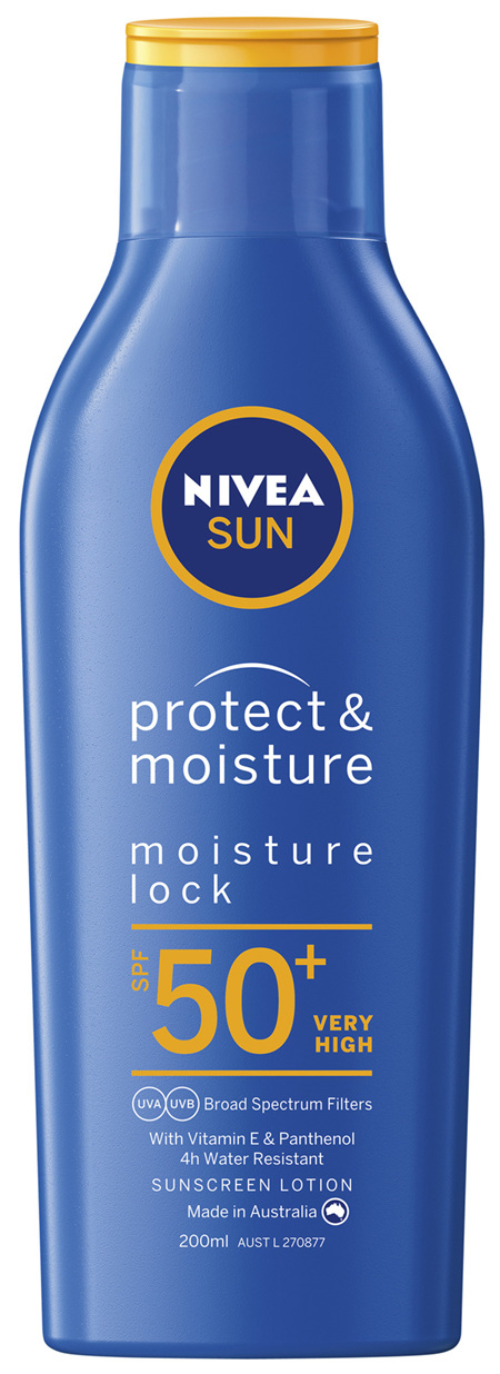 NIVEA SUN Protect & Moisture Moisturising Sunscreen SPF50+ 200ml