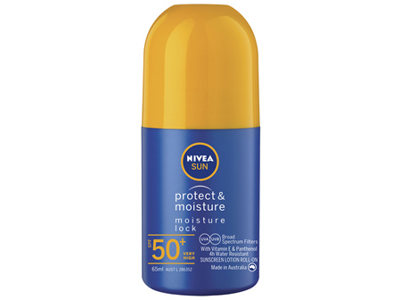 NIVEA SUN Protect & Moisture Moisturising Sunscreen Roll-On SPF50+ 65m