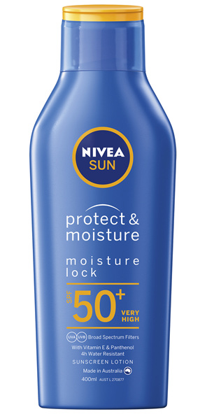 NIVEA SUN Protect & Moisture Moisturising Sunscreen Lotion SPF50+ 400m