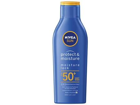 NIVEA SUN Protect & Moisture Moisturising Sunscreen SPF50+ 200ml