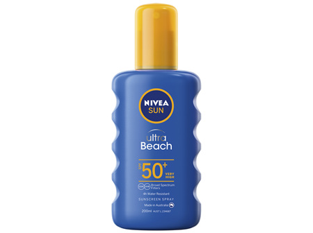 NIVEA SUN Ultra Beach Sunscreen Spray SPF50+ 200ml