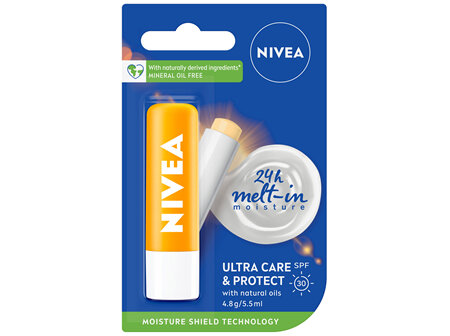 NIVEA Ultra Care & Protect Lip Balm SPF30 4.8g