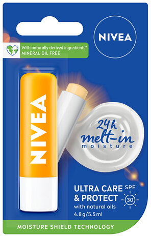 NIVEA Ultra Care & Protect SPF30 Lip Balm 4.8g