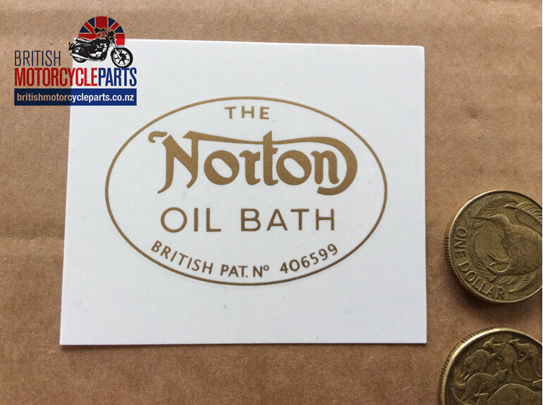 NM17731 Norton Oil Bath Decal - British Motorcycle Parts Ltd - Auckland NZ