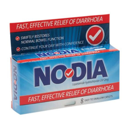 Nodia Loperamide 2mg Capsules 8s