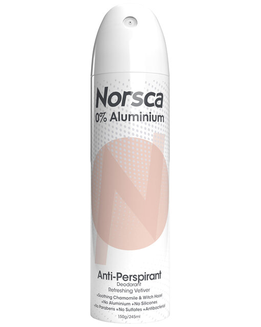 Norsca Aluminium Free Aerosol Vetiver & Black Pepper 150g