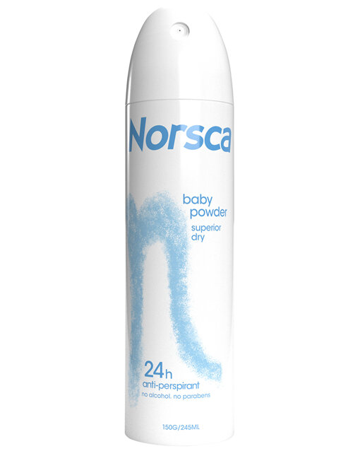Norsca for Women Baby Powder Anti-Perspirant Deodorant 150g