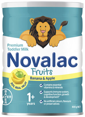 Novalac Fruits Premium Toddler Milk with Banana and Apple 800g