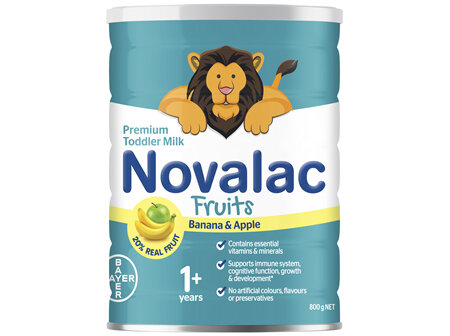 Novalac Fruits Premium Toddler Milk with Banana and Apple 800g