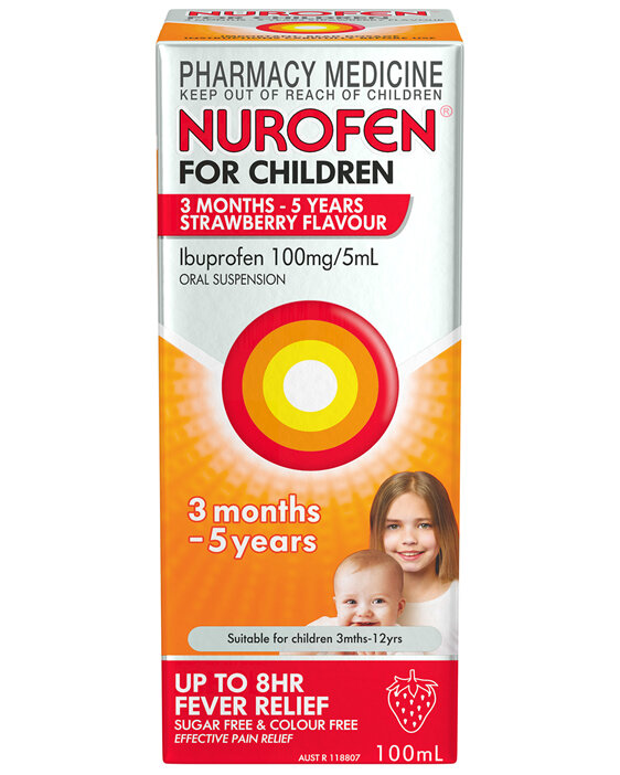 Nurofen Child 3 Months-5 Years Strawberry 100mL