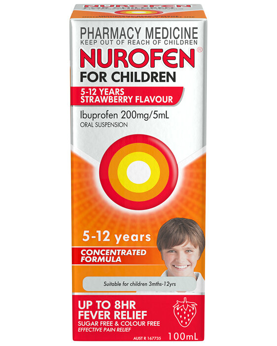 Nurofen Child 5-12 Years Strawberry 100mL