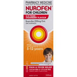 NUROFEN Child 5-12 Yrs Strawb 200ml
