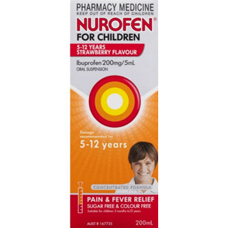 NUROFEN Child 5-12 Yrs Strawb 200ml