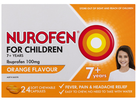 Nurofen For Children 24 Chewable Capsules