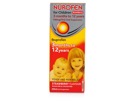 Nurofen For Children Suspension 4 Kids Strawberry 200 ml