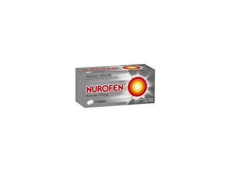 Nurofen Ibuprofen 200mg 72 Tablets