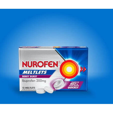 NUROFEN Meltlets Bry Burst 200mg 12s